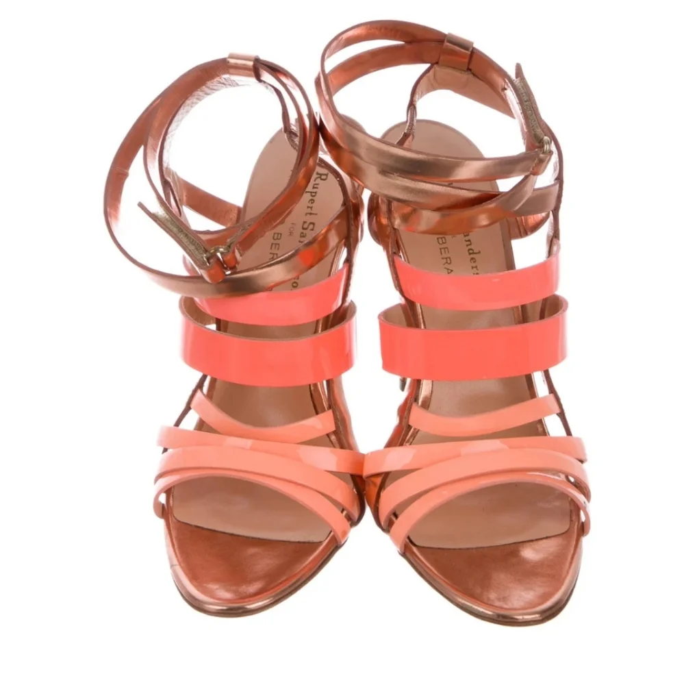 Rupert Sanderson Rose Gold Ombre Stilletto Heels 40 9 - Picture 3 of 9